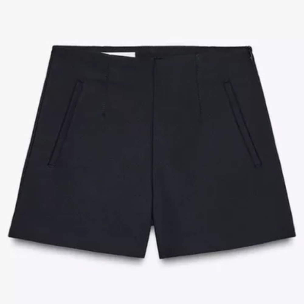 Zara Black Bermuda Shorts